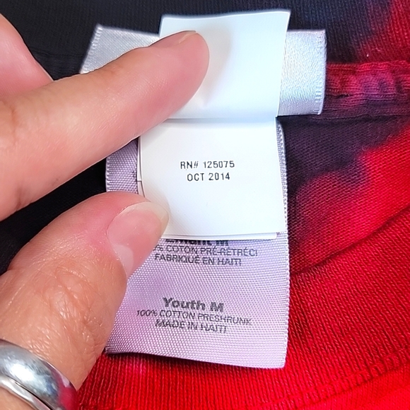 DISNEY PARKS Rockin' Roller Coaster  Youth M Tie Dye Tee - Picture 6 of 8